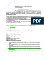 Exercicio Analise Das Demonstrações Contábeis