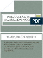 2 - Introduction To Transaction Processing