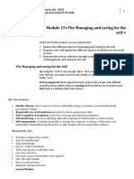 W13-Module 1 The Managing and Caring For The Self