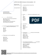 English Grammar MCQ Test 04