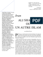 Ali Shariati Ou Un Autre Islam