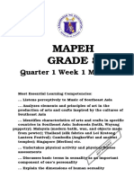 Mapeh Grade 8: Quarter 1 Week 1 Module 1