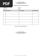 Graduation Project Weekly Meetings Attendance Sheet (Form B)