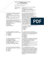 Examen Diagnostico Fcye Tercer Grado