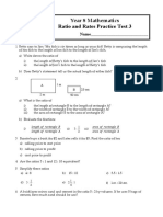 Year 8 Ratio Rates 3