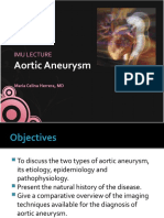 Aortic Aneurysm: Imu Lecture