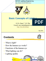 Basic Concepts of Lighting: Ir Dr. Sam C. M. Hui