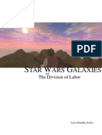 Star Wars Galaxies and The Division of Labor