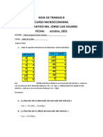 Hoja de Trabajo 8 Equilibrio Dde Mercado