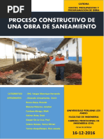 Proceso Constructivo de Saneamiento de Aguas Residuales