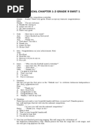 Latihan SOAL Chapter 1-2 Grade 9 2021