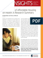 The Impacts of Affordable Housing On Health: A Research Summary