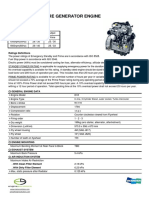 Doosan Infracore Generator Engine: Ratings (KWM/PS)