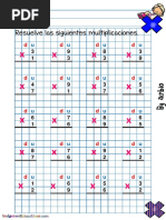 Cuadernillo para Aprender A MULTIPLICAR UNA Y DOS CIFRAS