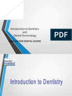 Introduction To Dentistry and Dental Terminology: English For Dental Nurse