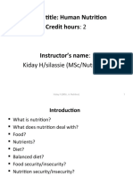 Nutrition PPT (PC-II, Medicine)