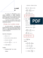 The Antiderivative and Indefinite Integral: F (X) The Integrand, C The Constant of The Integration