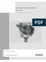 Transmisor de Temperatura Sitrans TF 7NG3136