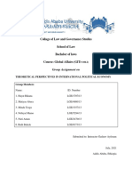 Theoretical Perspectives in International Political Economy