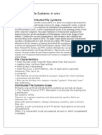 Distributed File Systems in Unix