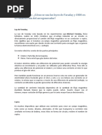 Justificación Ley de Faraday y Ley de Ohm