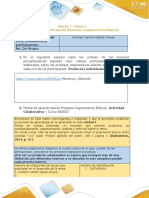 Anexo 1 - Tarea 2 - Matriz Procesos Cognoscitivos Básicos - para Diligenciar - Cristian Gaitan