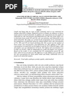 ANALISA LOGAM BERAT, KADAR GARAM DAN Salmonella PADA IKAN LOMEK (Harpodon Nehereus) BIANG (Ilisha Elongata) ASIN KERING