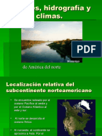 Paisajes, Hidrografía y Climas Norteamerica y Centro