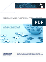 User Manual For "Andromeda Pro" Software