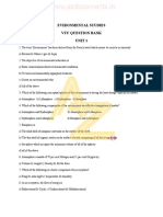 Evironmental Studies Vtu Question Bank Unit 1