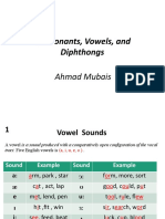 Consonant, Vowels, and Diphthong