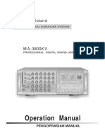 Operation Manual: MA-3800KII