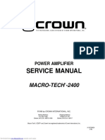 Service Manual: Macro-Tech - 2400