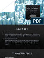 Threats, Vulnerabilities and Countermeasures