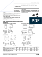 EMC Components: ZJYS Series ZJYS51, ZJYS81 Types Common Mode Choke Coils For Signal Line SMD