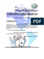 Certificado de Buena Salud