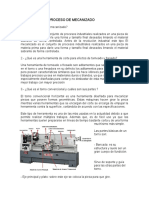 Investigacion Proceso de Mecanizado