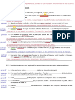 Exercice Gérondif - Participe Présent Cours Virtuel