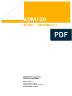 AS ABAP - Administration I: Participant Handbook