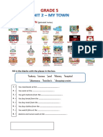 Grade 5 - Unit 2 My Town (Summary and Exercises)