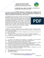 Edital Processo Seletivo Da Saúde - Edital 002.2021 - Saúde Mental - Publicado