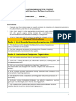 Evaluation Checklist and Summary of Findings