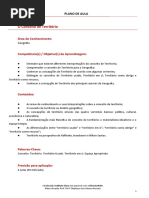 2019 - Plano de Aula - O CONCEITO DE TERRITÓRIO - Thaylizze Goes