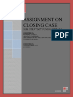 Assignment On Closing Case: Sub: Strategy Fundamentals