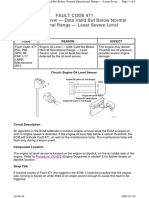 Fault Code 471 Engine Oil Level - Data Valid But Below Normal Operational Range - Least Severe Level