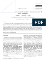 An Evaluation of Different Models For Prediction of Elastic Properties of Woven Composites