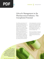 Lifecycle Management in The Pharmaceutical Industry