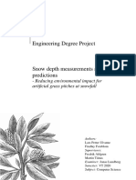 Engineering Degree Project: - Reducing Environmental Impact For Artificial Grass Pitches at Snowfall