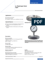 Wika Diaphragm Seal, Flange Connection Model 990.27