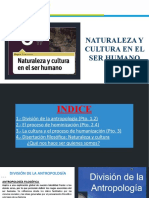 Presentacion Naturaleza y Cultura en El Ser Humano